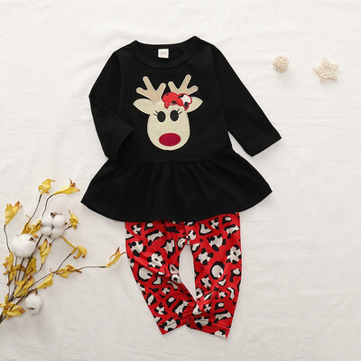 2pcs Autumn Baby Girl Cotton Long Sleeve Christmas Elk Print T-shirt Dress Trousers Toddler Casual Outerwear Clothes Sets 6M-4T
2pcs Autumn Baby Girl Cotton Long Sleeve Christmas Elk Print T-shirt Dress Trousers Toddler Casual Outerwear Clothes Sets 6M-4T