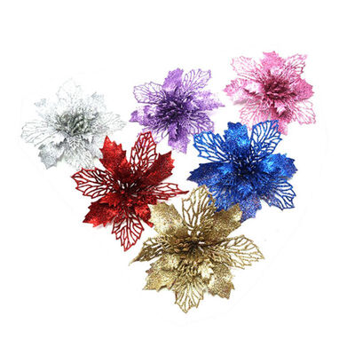 Artificial Poinsettia Flowers Christmas Wreath Christmas Tree Flowers Ornaments For Party
Artificial Poinsettia Flowers Christmas Wreath Christmas Tree Flowers Ornaments For Party