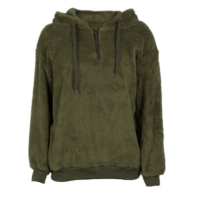 Casual Solid Color Women Hoodies Hoody Collar Long Sleeve Zipper Sweatshirt Loose Warm Winter Autumn Sweater Loose Tops
Casual Solid Color Women Hoodies Hoody Collar Long Sleeve Zipper Sweatshirt Loose Warm Winter Autumn Sweater Loose Tops