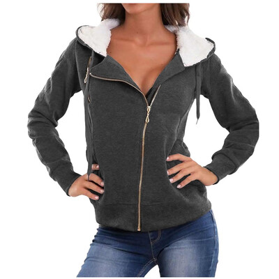 Toponeto Women Fashion Solid Outerwear Pocket Jacket Zipper Long Sleeve Plush Hooded Coat
Toponeto Women Fashion Solid Outerwear Pocket Jacket Zipper Long Sleeve Plush Hooded Coat