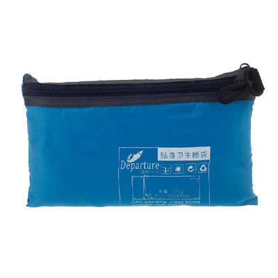 Ultra-light Single Polyester Pongee Healthy Sleeping Bag Liner Portable Camping Travel Sleeping Bag Blue
Ultra-light Single Polyester Pongee Healthy Sleeping Bag Liner Portable Camping Travel Sleeping Bag Blue