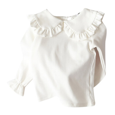 Autumn Children Flare Sleeve Casual Tops Baby Girl Long Sleeve Doll Collar T-Shirts Kids Solid Color Soft Comfy Tops Tees
Autumn Children Flare Sleeve Casual Tops Baby Girl Long Sleeve Doll Collar T-Shirts Kids Solid Color Soft Comfy Tops Tees