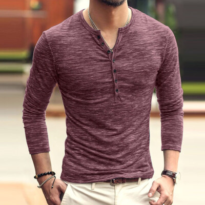 Toponeto Men Autumn Casual Solid Color Long Sleeve V Neck Button Slim T-Shirt Tops Blouse
Toponeto Men Autumn Casual Solid Color Long Sleeve V Neck Button Slim T-Shirt Tops Blouse