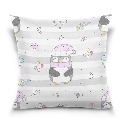 ALAZA Throw Pillow Cover 16 X 16 inch Christmas Gift Cushion Cover with Cute Penguins Printed Pillowcase
ALAZA Throw Pillow Cover 16 X 16 inch Christmas Gift Cushion Cover with Cute Penguins Printed Pillowcase