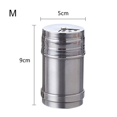 Kitchen Stainless Steel Seasoning Jar Pepper Spice Salt Shaker Rotating Cover Seasoning Can For Kitchen Cooking Barbecue Tool
Kitchen Stainless Steel Seasoning Jar Pepper Spice Salt Shaker Rotating Cover Seasoning Can For Kitchen Cooking Barbecue Tool