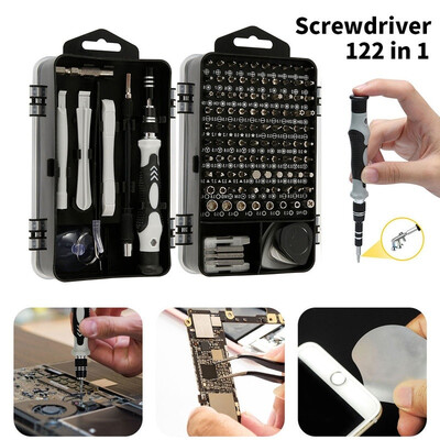 122 in 1 Screwdriver Set Computer Repair Kit Electronic Tool kit Mini Precision Screwdriver Set with Case
122 in 1 Screwdriver Set Computer Repair Kit Electronic Tool kit Mini Precision Screwdriver Set with Case