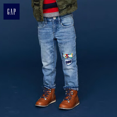 GAP flagship store male&young monster decals stretch slim jeans 395875 moderate wash 4YRS
GAP flagship store male&young monster decals stretch slim jeans 395875 moderate wash 4YRS