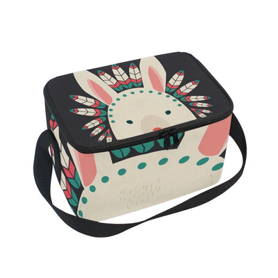 Lunch Box Insulated Lunch Bag Large Cooler Indian Hare With Feathers Tote Bagfor Kids Men Women
Lunch Box Insulated Lunch Bag Large Cooler Indian Hare With Feathers Tote Bagfor Kids Men Women