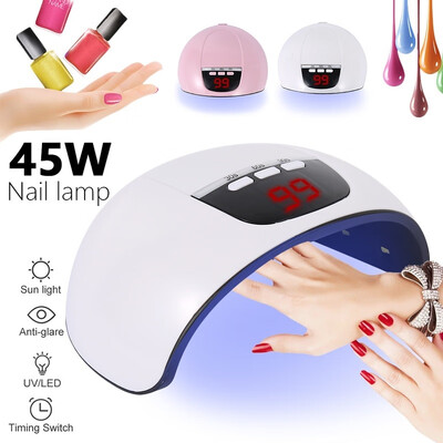 45W 15LED UV LED Nail Lamp Gel Nail Polish Dryer UV Light Fast Curing Auto Sensor USB 3 Timers
45W 15LED UV LED Nail Lamp Gel Nail Polish Dryer UV Light Fast Curing Auto Sensor USB 3 Timers