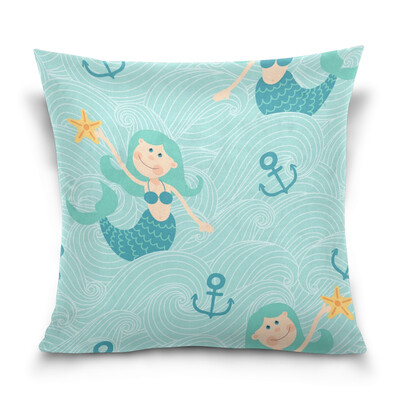 ALAZA Throw Pillow Cover 16 X 16 inch Christmas Gift Cushion Cover with Lovely Mermaid Printed Pillowcase
ALAZA Throw Pillow Cover 16 X 16 inch Christmas Gift Cushion Cover with Lovely Mermaid Printed Pillowcase
