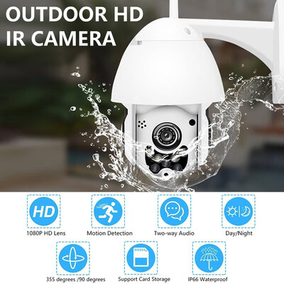 Wi-Fi IP Security Surveillance Camera with 2MP 1080P Onvif PTZ IP66 Waterproof Wireless Speed Dome CCTV IR Outdoor NetCamera
Wi-Fi IP Security Surveillance Camera with 2MP 1080P Onvif PTZ IP66 Waterproof Wireless Speed Dome CCTV IR Outdoor NetCamera