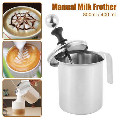 400ml800ml Stainless Steel Handheld Milk Frother Cappuccino Coffee Double Froth Pump
400ml800ml Stainless Steel Handheld Milk Frother Cappuccino Coffee Double Froth Pump
