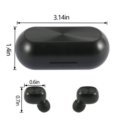 Wireless Earbuds Bluetooth 50 Headphones in-Ear Stereo Headset wMic Waterproof Noise Cancelling Earphones
Wireless Earbuds Bluetooth 50 Headphones in-Ear Stereo Headset wMic Waterproof Noise Cancelling Earphones