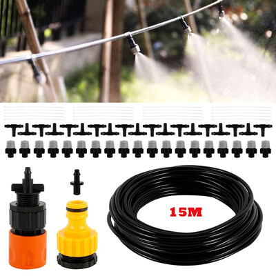 New 15 m 20 Spray Plastic Head Atomizing Cooling Set Drip Irrigation System Adjustable Nozzle
New 15 m 20 Spray Plastic Head Atomizing Cooling Set Drip Irrigation System Adjustable Nozzle