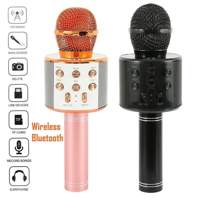 Willstar Wireless Bluetooth Speaker Condenser Microphone Karaoke Player Party KTV Singing Microphone Handheld Mic
Willstar Wireless Bluetooth Speaker Condenser Microphone Karaoke Player Party KTV Singing Microphone Handheld Mic