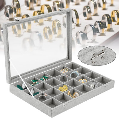 Willstar Jewelry Velvet Wood Ring Display Organizer Box Tray Holder Earring Storage Case
Willstar Jewelry Velvet Wood Ring Display Organizer Box Tray Holder Earring Storage Case