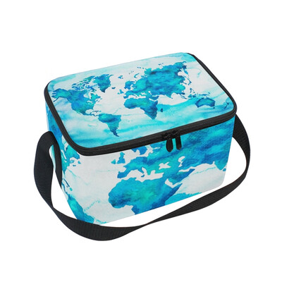 ALAZA Lunch Box Insulated World Map Blue Lunch Bag Large Cooler Tote Bag for Men Women
ALAZA Lunch Box Insulated World Map Blue Lunch Bag Large Cooler Tote Bag for Men Women