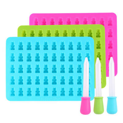 Willstar Gummy Bear Candy Nonstick Molds Silicone DIY Chocolate Molds with 3 Droppers Kitchenwear Set
Willstar Gummy Bear Candy Nonstick Molds Silicone DIY Chocolate Molds with 3 Droppers Kitchenwear Set