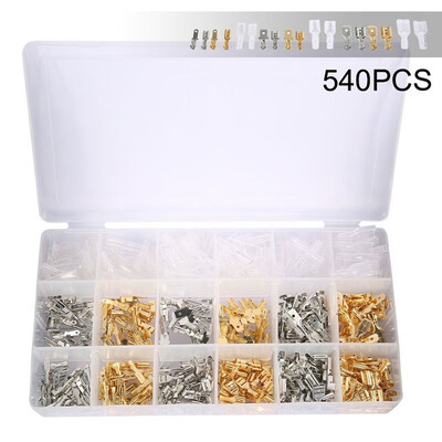 NEW 540PCS Electrical Wire Crimp Terminal Connector Male Female Spade 28mm48mm63mm With Insulated Sleeves
NEW 540PCS Electrical Wire Crimp Terminal Connector Male Female Spade 28mm48mm63mm With Insulated Sleeves