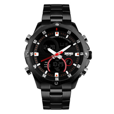 SKMEI Practical Trendy Analog-Digital Dual Time Men Watch 3ATM Water Resistant Wrist Watch with Chronograph Date Alarm 2 Time Zone
SKMEI Practical Trendy Analog-Digital Dual Time Men Watch 3ATM Water Resistant Wrist Watch with Chronograph Date Alarm 2 Time Zone
