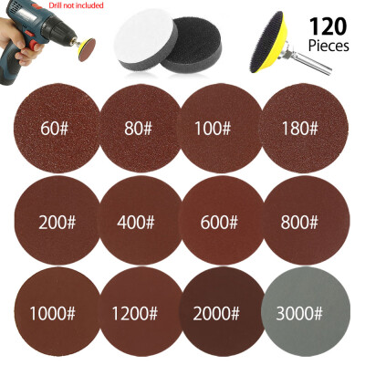 120-Pc 2 Inch Sanding Discs Pad with Shank Backer Plate&Sponge Cushions for Drill Grinder Rotary Tools
120-Pc 2 Inch Sanding Discs Pad with Shank Backer Plate&Sponge Cushions for Drill Grinder Rotary Tools