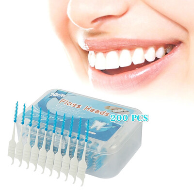 Dental Dual Interdental Brush 200 Pcs Dental Floss Head Teeth Hygiene Toothpick Toothpick Brush Tooth Cleaning Tool
Dental Dual Interdental Brush 200 Pcs Dental Floss Head Teeth Hygiene Toothpick Toothpick Brush Tooth Cleaning Tool