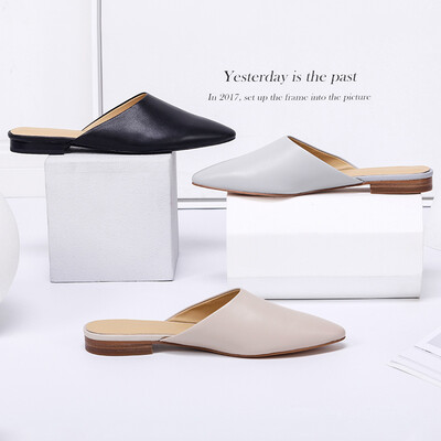 Beijing Tokyo made leather sandals&slippers female Muller shoes flat with pointed simple gray 35 small 1 yard
Beijing Tokyo made leather sandals&slippers female Muller shoes flat with pointed simple gray 35 small 1 yard