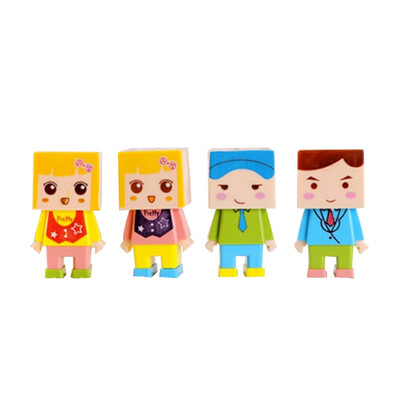 4PCS Lovely Cartoon Figure DIY Assembly Pencil or Crayon Sharpener Cute Plastic Double Hole Sharpener with Eraser
4PCS Lovely Cartoon Figure DIY Assembly Pencil or Crayon Sharpener Cute Plastic Double Hole Sharpener with Eraser