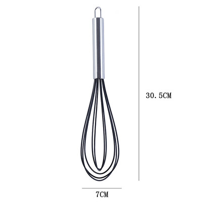 1012Inch Egg Beaters Butter Blender Manual Silicone Whisk With Stainless Steel Handle Kitchen Tools For Stiring Whisking Dough
1012Inch Egg Beaters Butter Blender Manual Silicone Whisk With Stainless Steel Handle Kitchen Tools For Stiring Whisking Dough