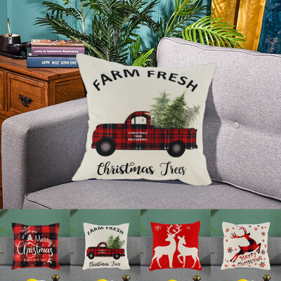Willstar 4Pcs Christmas Decoration Pillow Covers Linen Plaid Truck Reindeer Bed Sofa Cushion Cover Xmas Home Decoration
Willstar 4Pcs Christmas Decoration Pillow Covers Linen Plaid Truck Reindeer Bed Sofa Cushion Cover Xmas Home Decoration