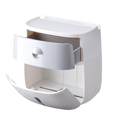 Wall-mounted Waterproof Press-open Double-deck Paper Towel Boxes Rolled Paper Holder Toilet Bathroom
Wall-mounted Waterproof Press-open Double-deck Paper Towel Boxes Rolled Paper Holder Toilet Bathroom