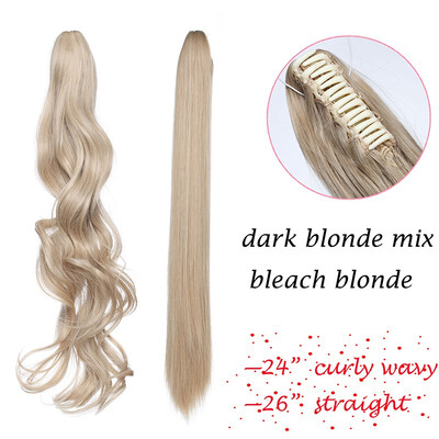 24-26 Inch Adjustable Messy Style Ponytail Hair Extension with Jaw Claw Synthetic Hair-Piece
24-26 Inch Adjustable Messy Style Ponytail Hair Extension with Jaw Claw Synthetic Hair-Piece