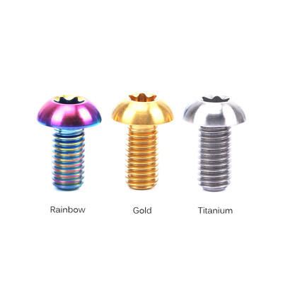 RISK 12PCS M5×10mm Disc Disk Brake Rotor Bolts T25 Torx Titanium TI MTB Bicycle Bottle Holder Bolt Bike Water Bottle Cage Screw
RISK 12PCS M5×10mm Disc Disk Brake Rotor Bolts T25 Torx Titanium TI MTB Bicycle Bottle Holder Bolt Bike Water Bottle Cage Screw