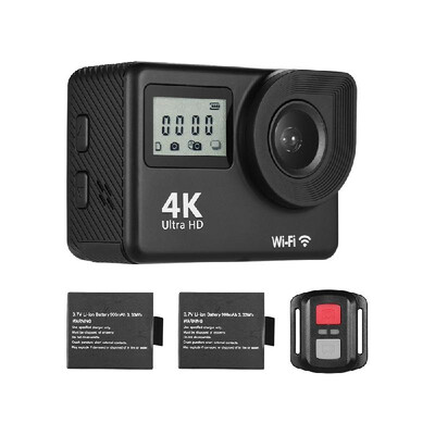 4K Ultra HD WiFi Sports Action Camera 18MP 170° Wide Angle 20 Inch LCD Screen 30 Meters Waterproof with 2pcs Li-ion Batteries
4K Ultra HD WiFi Sports Action Camera 18MP 170° Wide Angle 20 Inch LCD Screen 30 Meters Waterproof with 2pcs Li-ion Batteries