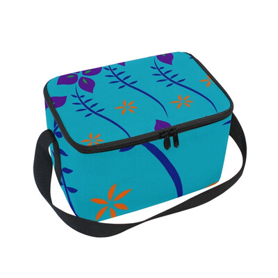 ALAZA Insulated Lunch Box Blue Flowers Printed Lunch Bag for Men Women Portable Tote Bag Cooler Bag
ALAZA Insulated Lunch Box Blue Flowers Printed Lunch Bag for Men Women Portable Tote Bag Cooler Bag