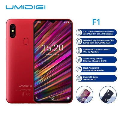 Non-EU Version UMIDIGI F1 Mobile Phone Android 90 63Inch FHD 128GB ROM 4GB RAM Helio P60 Octa Core 5150mAh 18W Fast Charge NF
Non-EU Version UMIDIGI F1 Mobile Phone Android 90 63Inch FHD 128GB ROM 4GB RAM Helio P60 Octa Core 5150mAh 18W Fast Charge NF