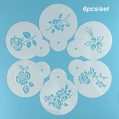 6pcsset Plastic Cake Cookie Stencil Fondant Mold Rose Flower Biscuits Baking Mould Cake Border Decorating Pastry Spray Tool
6pcsset Plastic Cake Cookie Stencil Fondant Mold Rose Flower Biscuits Baking Mould Cake Border Decorating Pastry Spray Tool