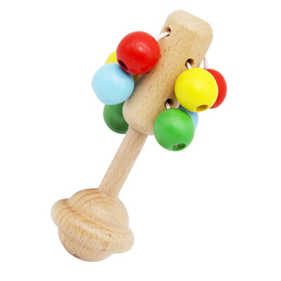 Dan Ni Qi Te Wooden baby newborn baby rattle 0-3-5-6-12 months 1 year old baby childrens educational toys color ball molar rattle CDN-2773
Dan Ni Qi Te Wooden baby newborn baby rattle 0-3-5-6-12 months 1 year old baby childrens educational toys color ball molar rattle CDN-2773