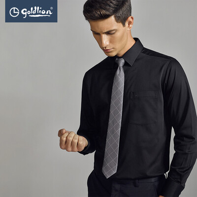Goldlion Goldlion 2019 spring&summer new mens soft&comfortable solid color simple&elegant business gentleman long-sleeved shirt black
Goldlion Goldlion 2019 spring&summer new mens soft&comfortable solid color simple&elegant business gentleman long-sleeved shirt black