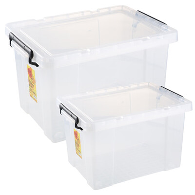 VENGO Hannover plastic transparent pulley storage box storage box storage box MXL 2 packs about 98L
VENGO Hannover plastic transparent pulley storage box storage box storage box MXL 2 packs about 98L