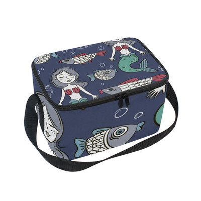 ALAZA Lunch Box Insulated Girl Mermaid Lunch Bag Large Cooler Tote Bagfor Men Women
ALAZA Lunch Box Insulated Girl Mermaid Lunch Bag Large Cooler Tote Bagfor Men Women