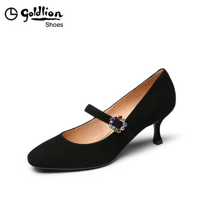 Goldlion ladies round head high-heeled shallow mouth Mary Jane single shoes 62091008001P - black - 34 yards
Goldlion ladies round head high-heeled shallow mouth Mary Jane single shoes 62091008001P - black - 34 yards