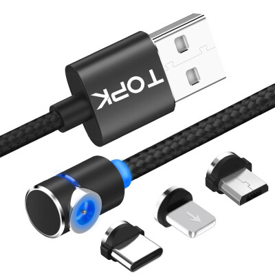 TOPK RLine- 90 Degree Type Magnetic Cable Nylon Braided LED Magnet Cable & Micro USB Cable & USB Type-C USB C Cable
TOPK RLine- 90 Degree Type Magnetic Cable Nylon Braided LED Magnet Cable & Micro USB Cable & USB Type-C USB C Cable