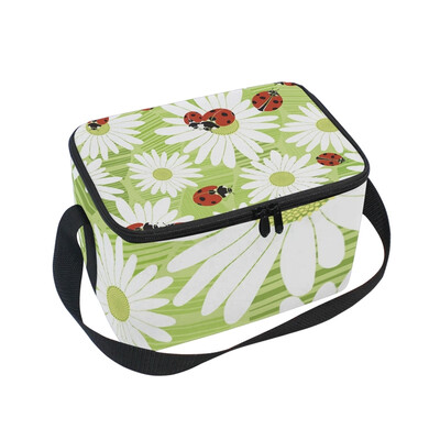 ALAZA Lunch Box Flowers Of Chamomile And Ladybirds Insulated Lunch Bag Large Cooler Tote Bagfor Men Women
ALAZA Lunch Box Flowers Of Chamomile And Ladybirds Insulated Lunch Bag Large Cooler Tote Bagfor Men Women