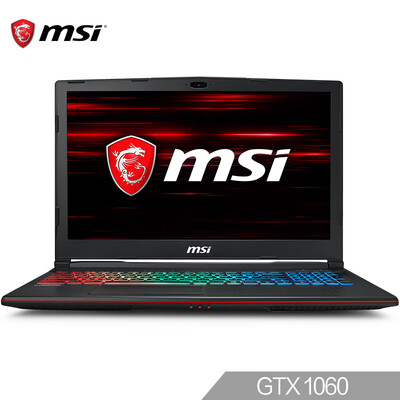 MSI GP63 156-inch game notebook i7-8750H 8G 2T128G SSD GTX1060 6G alone 94 color gamut Killer black
MSI GP63 156-inch game notebook i7-8750H 8G 2T128G SSD GTX1060 6G alone 94 color gamut Killer black