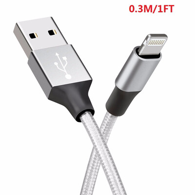 iPhone Charging Cable1Pack 8 Pin Nylon Braided Syncing&Charging Cord for iPhone iPad iPod
iPhone Charging Cable1Pack 8 Pin Nylon Braided Syncing&Charging Cord for iPhone iPad iPod