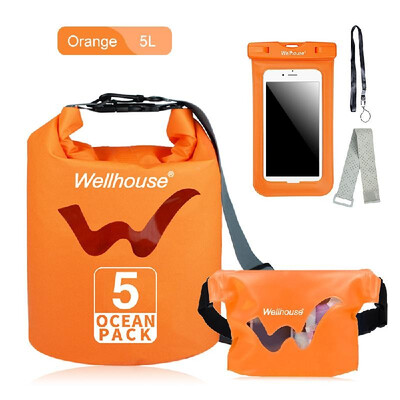 Set of 3 Waterproof Dry Bag Waist Pack&Phone Case Outdoor Travel Beach Storage Bags for Kayking Rafting Boating
Set of 3 Waterproof Dry Bag Waist Pack&Phone Case Outdoor Travel Beach Storage Bags for Kayking Rafting Boating