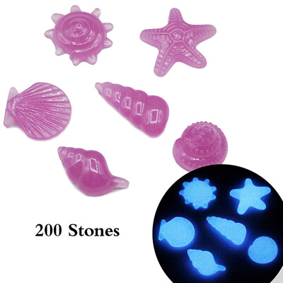 200pcsBag Glow in Dark Stone DIY Home Decor Luminous Pebbles Sea Conch Shell Starfish Colorful Rocks for Aquarium Fish Tank
200pcsBag Glow in Dark Stone DIY Home Decor Luminous Pebbles Sea Conch Shell Starfish Colorful Rocks for Aquarium Fish Tank