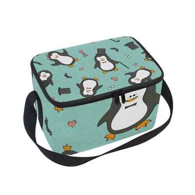 ALAZA Insulated Lunch Box Happy Penguin Lunch Bag for Men Women Portable Tote Bag Cooler Bag
ALAZA Insulated Lunch Box Happy Penguin Lunch Bag for Men Women Portable Tote Bag Cooler Bag
