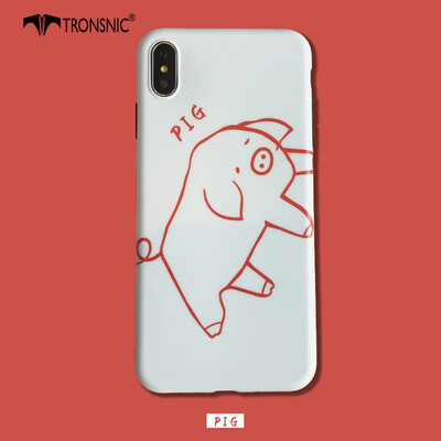 TRONSNIC Cute Cartoon Pig Phone Case for iPhone X Soft Matte White Lines Funny Case Cover Hot
TRONSNIC Cute Cartoon Pig Phone Case for iPhone X Soft Matte White Lines Funny Case Cover Hot
